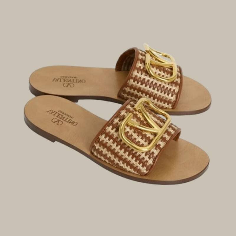 [カード決済で10%オフ] VALENTINO Vロゴ シグネチャー レディース スリッパ S0M21YXX MTQ