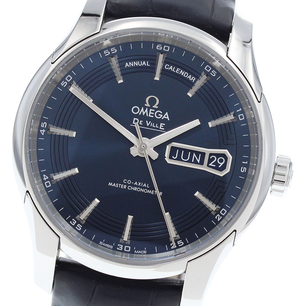 オメガ OMEGA 433.33.41.22.03.001 デビル アワービジョン アニュアルカレンダー 自動巻き メンズ 美品 箱・保証書付き_904339【中古】