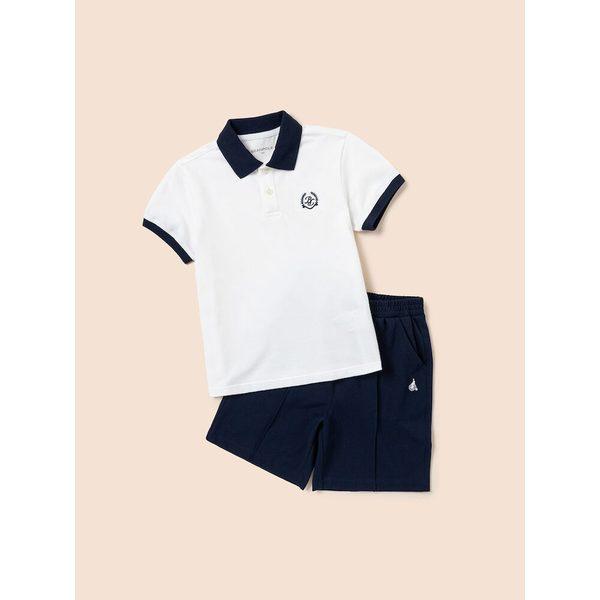 [BEANPOLE KIDS] ピケ半袖上下セット ホワイト (BI5342U121)