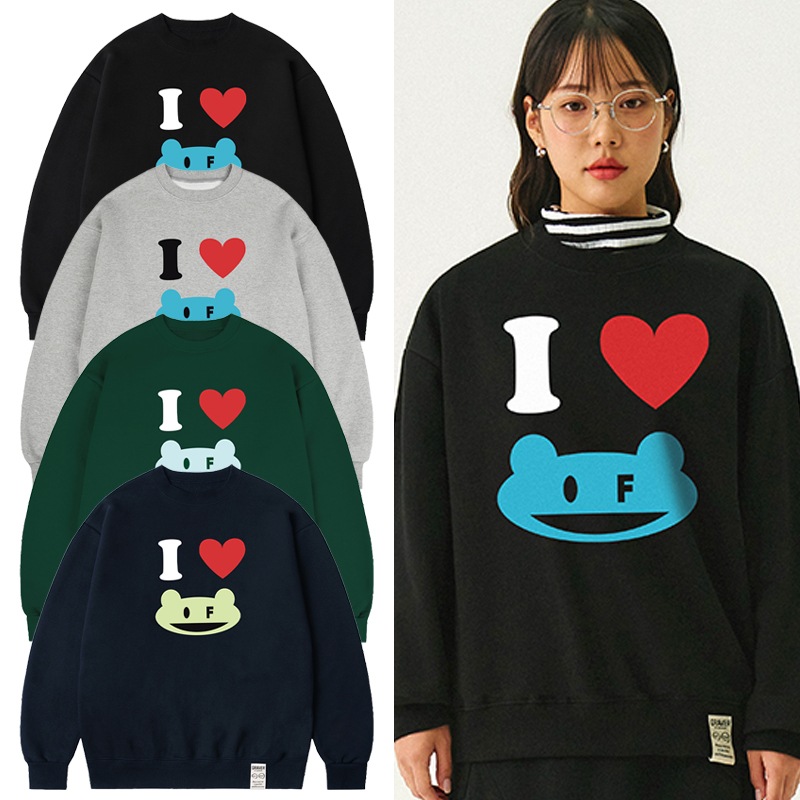 [UNISEX]I LOVE OF Man to Man_4color
