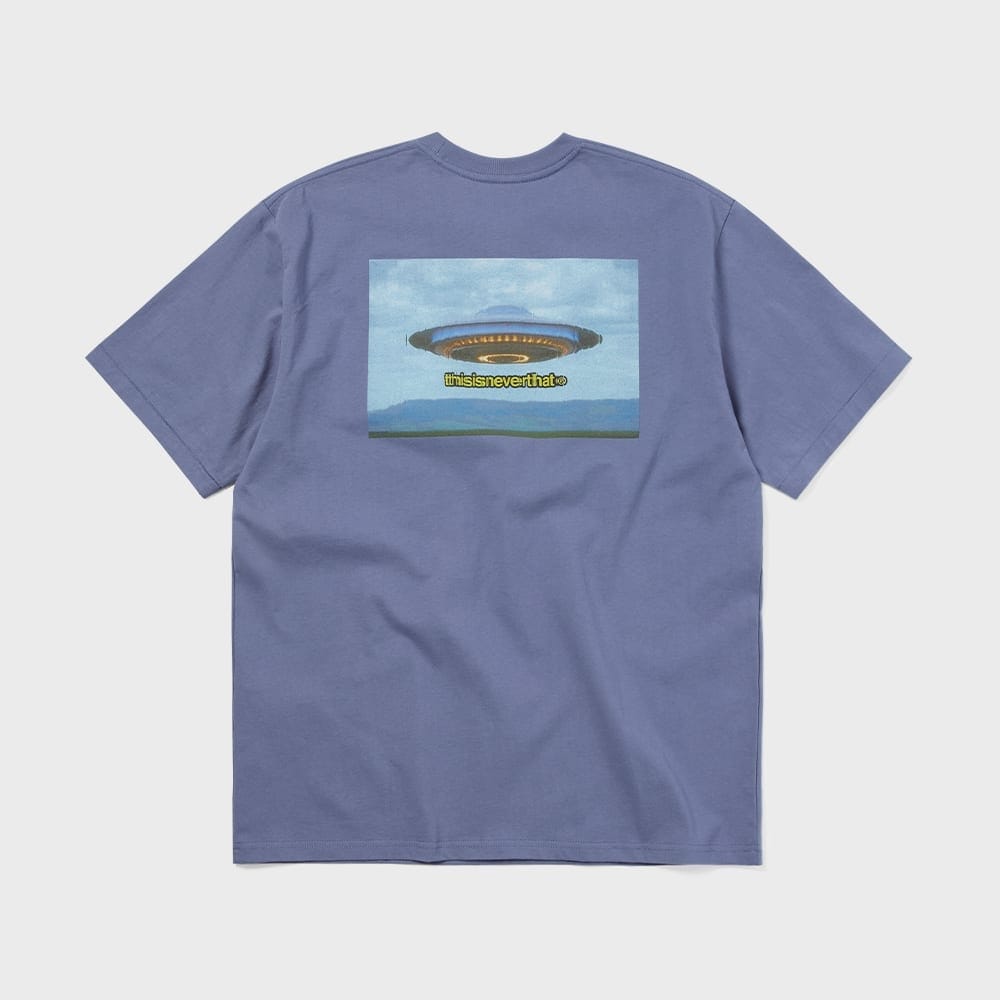 ディス・イズ・ネヴァー・ザット UFO Tシャツスティールブルー