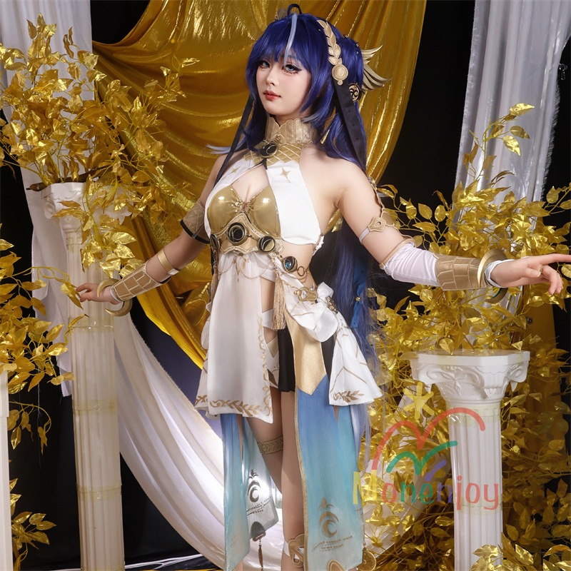 Monenjoy 鳴潮 ユーノ コスプレ衣装　ワンピース　実装　コスチューム ウィッグ＋サンダル追加購入