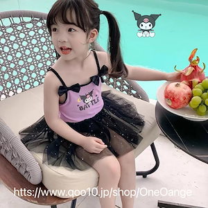 新作 かわいい クロミ キッズ 水着 スクール 子供女の子 小童赤ちゃん連体 韓国ファッション かわいいリボン ワンピース水着