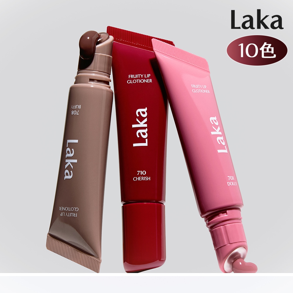 LAKA フルーティーリップグローショナー10本セット Qoo10] Laka フルーティーリップグローショナー（10色 : ポイントメイク