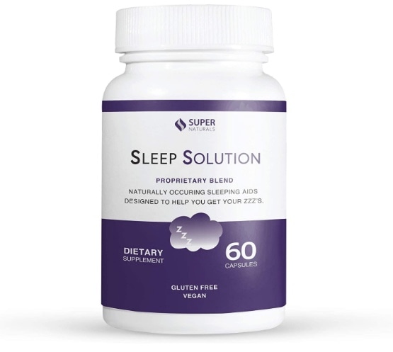 【Super Naturals 大人のための睡眠補助サプリメント】60錠入 自然な睡眠薬 100% 天然成分 より良い睡眠をサポート