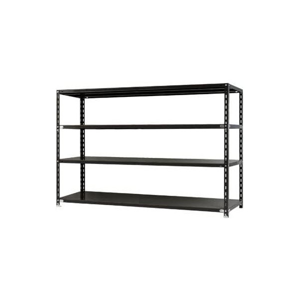 キタジマ 51010404402 スチールラック NC1800-12-4段 ブラック メーカー直送