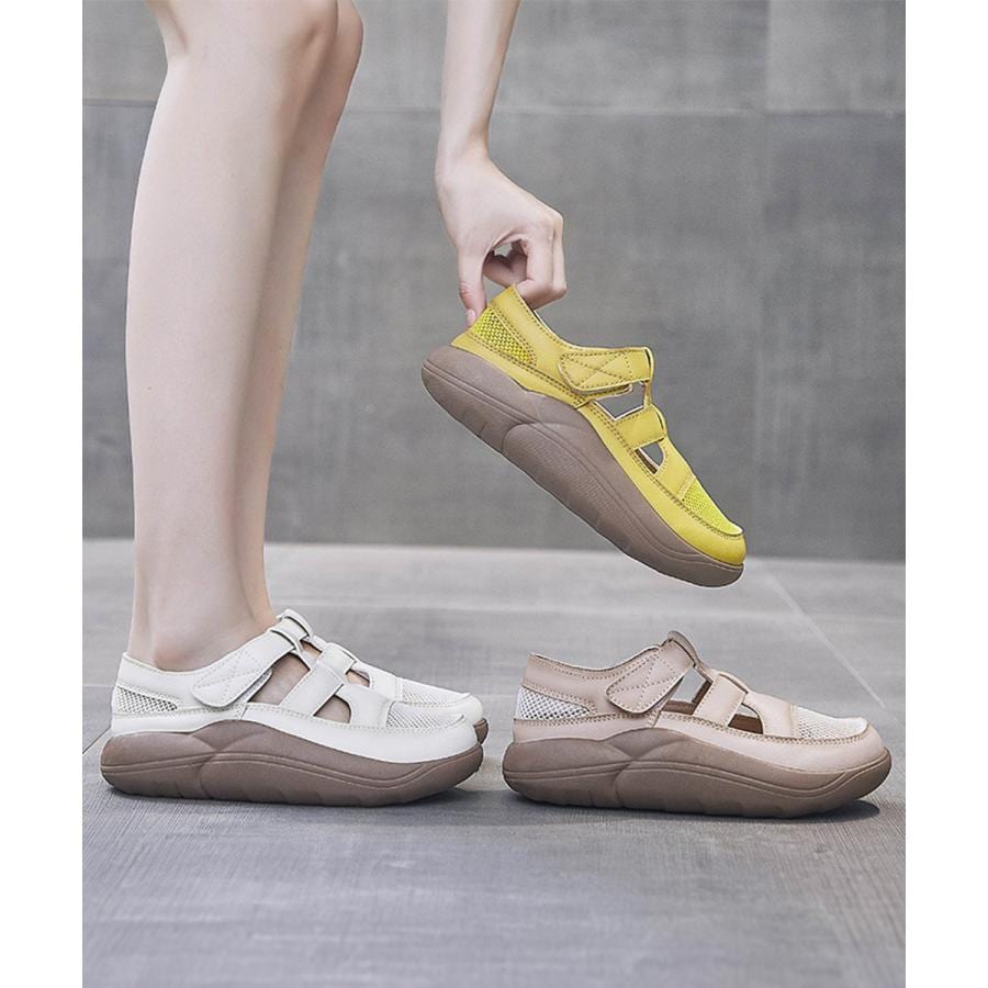 本日限定 韓国 人気 ウォーキングシューズ スニーカ 厚底スニーカーサンダル レディース韓国風