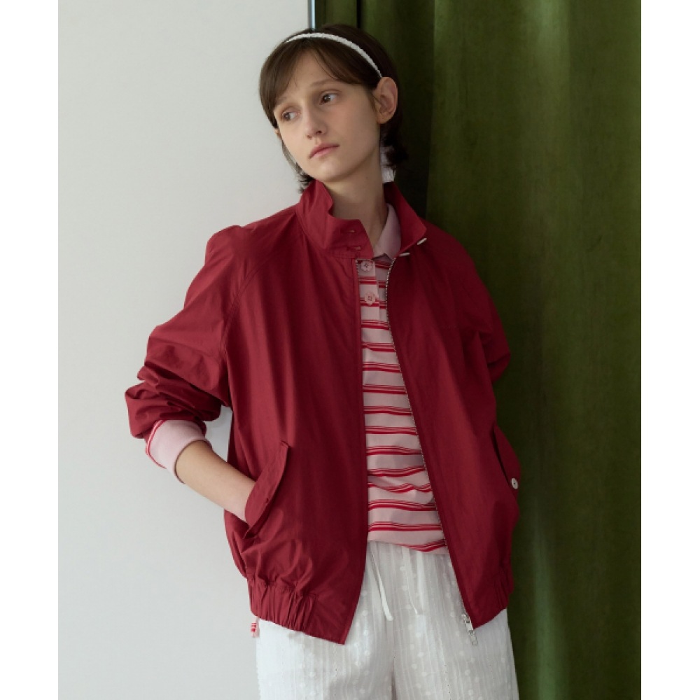 COVERNAT 女性用コットンブルゾンジャケットレッド