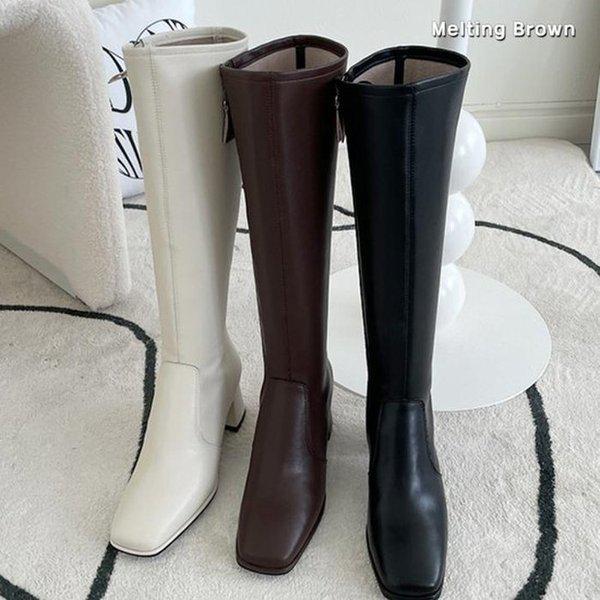 女性牛革冬ロングブーツ MT82