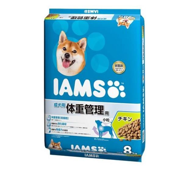 (IAMS) ドッグフード 成犬用 体重管理用 チキン 小粒 8kg