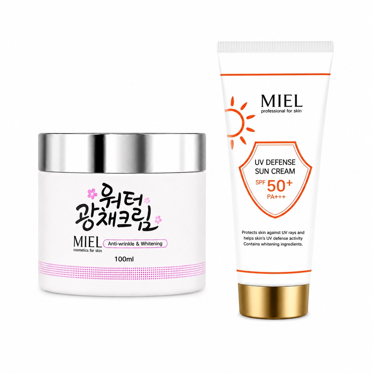 【水光肌シナジー限定セット】ウォーターグロウクリーム 100ml+UVディフェンス サンクリーム 60ml