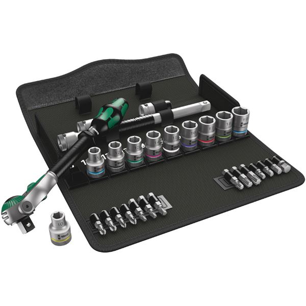 WERA ヴェラ 差込角1/2DR 28点組 ZYKLOP ソケットレンチ セット 004076 工具 ツール DIY 作業工具 道具 レンチ