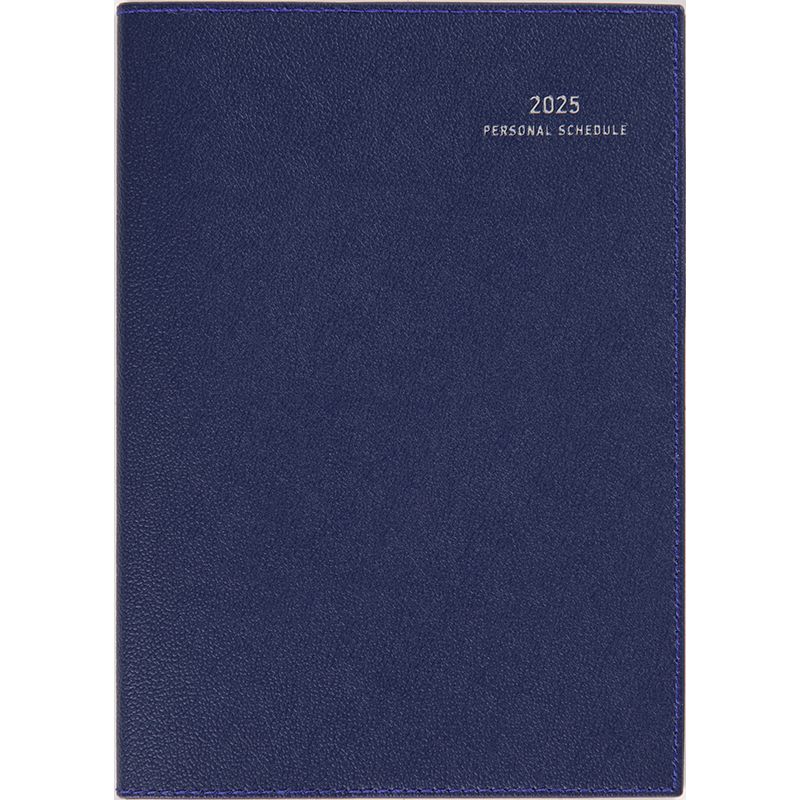 （まとめ買い）高橋書店 2025年 手帳 No.492 ディアクレール 2 B6判 月間ブロック式 ネイビー [x3]