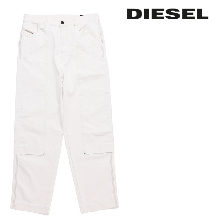 ホワイトデニム ジーンズ パンツ メンズ D-FRANKY CARPENTER-SP1 ストレッチ ストレート die-m-p-e8-856