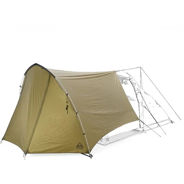 D49811 neGla(ネグラ) バイク用 タープ 原付収納可能 MAEHIRO SHELTER MID(マエヒロシェルター ミッド) フォレストカーキ 49811