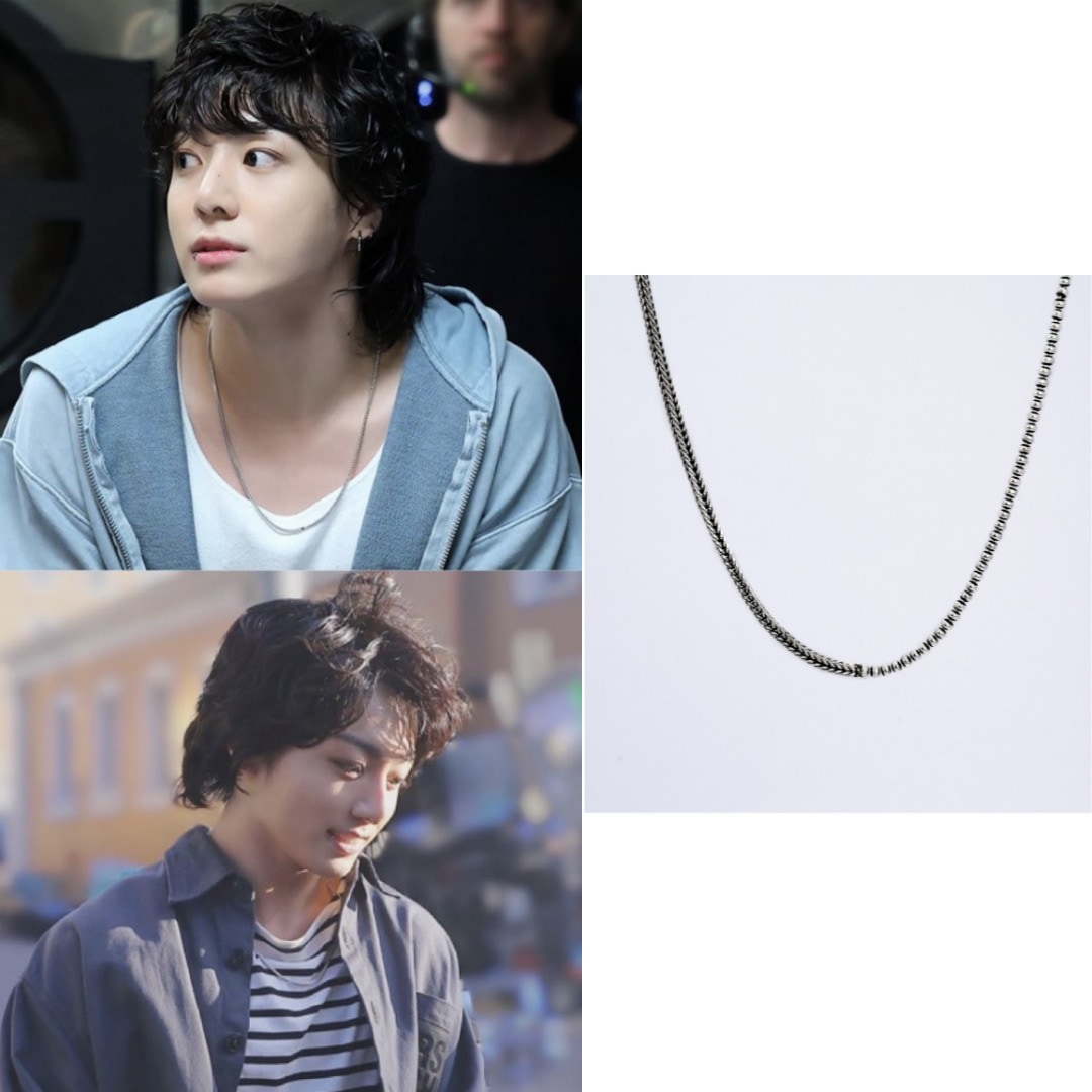 【BTS ジョングク着用】【当店特典付き】【HARANG】HR 330N ジョングクシルバーネックレス