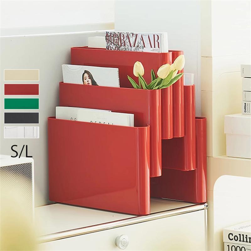 2枚購入で200円OFF 秋冬の新商品おすすめ ブックラック マガジンラック 収納ラック 小物置き ラック モダン レトロ シンプル 韓国インテリア マガジンラック マガジンスタンド INS風 北