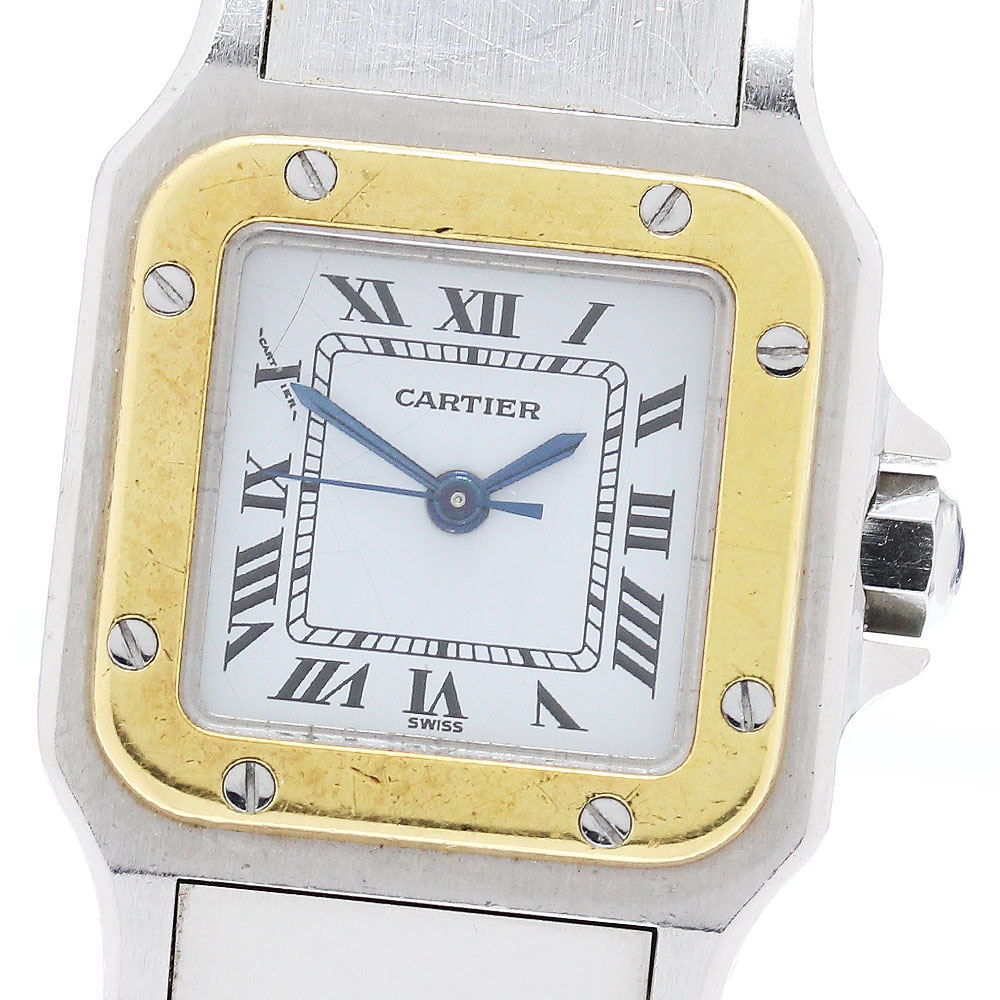 カルティエ CARTIER サントスガルベSM ゴドロンブレスレット 自動巻き レディース _868016【中古】 190,800円