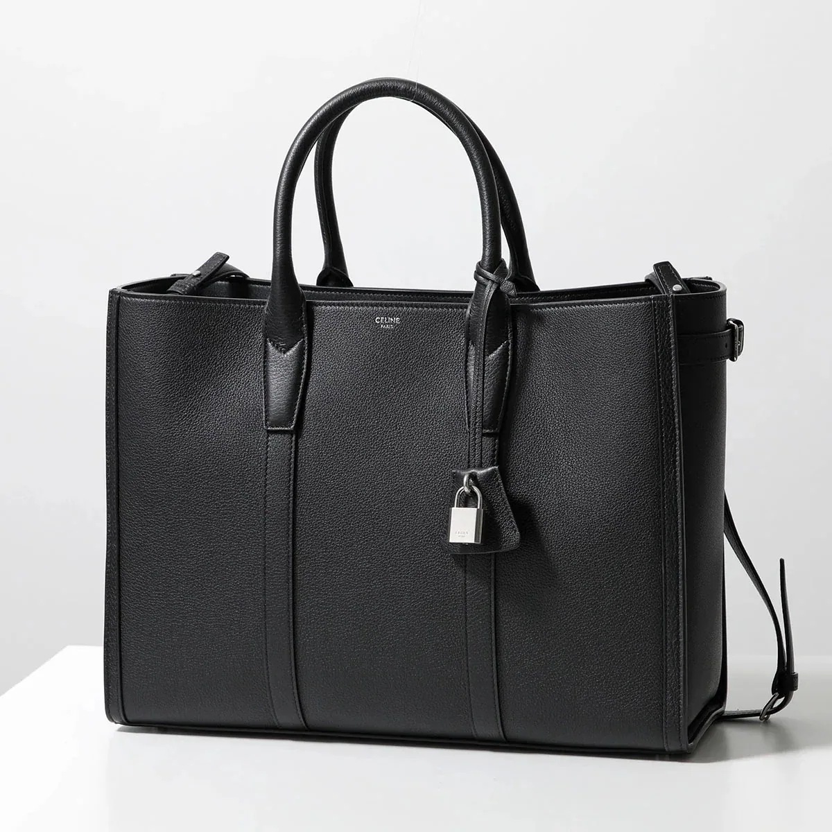 CELINE セリーヌ トートバッグ Medium Cabas ミディアム カバ 116273FGA.38SI メンズ レザー ショルダーバッグ クロスボディ