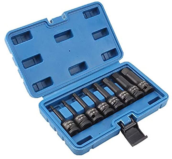 ヘキサゴン ソケット ビットソケット 8本セット セットケース インパクト対応 工具 ヘキサゴンソケットセット