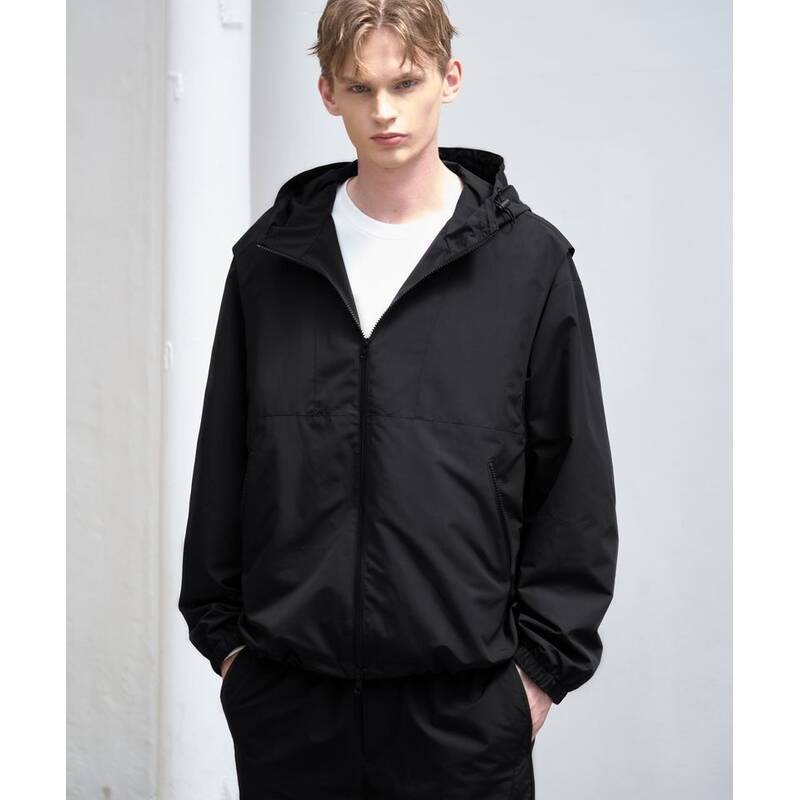 DRAW FIT ウィンドブレーカー フーディージャケット [マットブラック] DFJK2306MBK 372572
