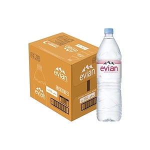 【迅速発送】Evian(エビアン) 伊藤園 evian 硬水 ミネラルウォーター ペットボトル 1.5L×12本 [正規輸入品]