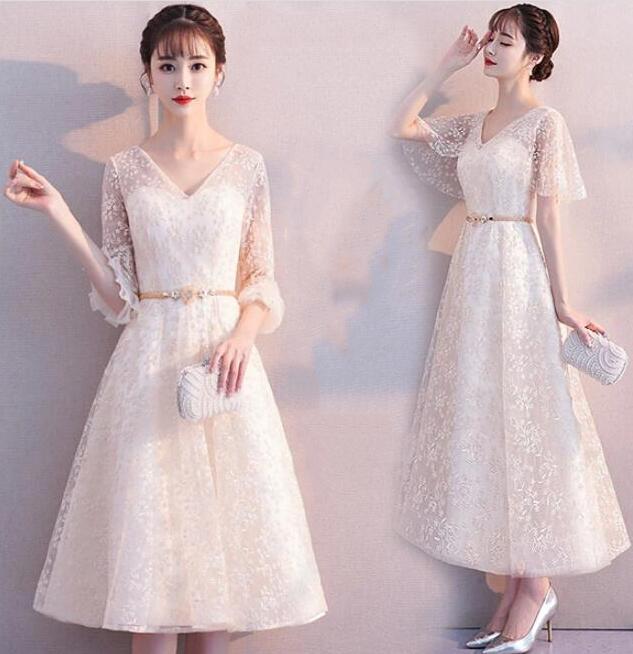 ドレス 大人 ピアノ 発表会 演奏会用ドレス 袖付き パーティードレス ロングドレス 演奏会 結婚式 ワンピース 合唱ドレス フォーマル カクテルドレス 卒業式 花嫁ドレス 20代 30代 忘年会 女