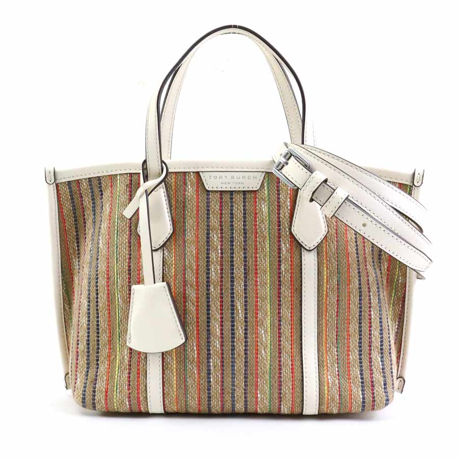 トリーバーチ Tory Burch ハンドバッグ ショルダーバッグ ラフィア/レザー マルチカラー レディース h30612k 14,850円