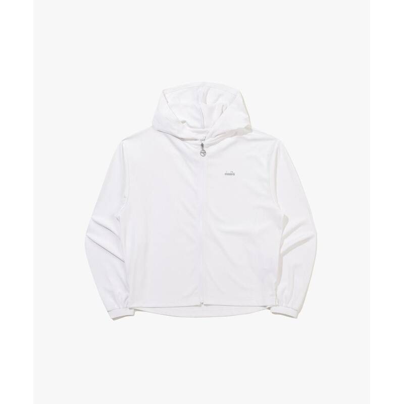 ディアドラ diadora シアーリブ フード付きジップアップ ウィメンズ OFF WHITE D6122TJK43OWH 352194