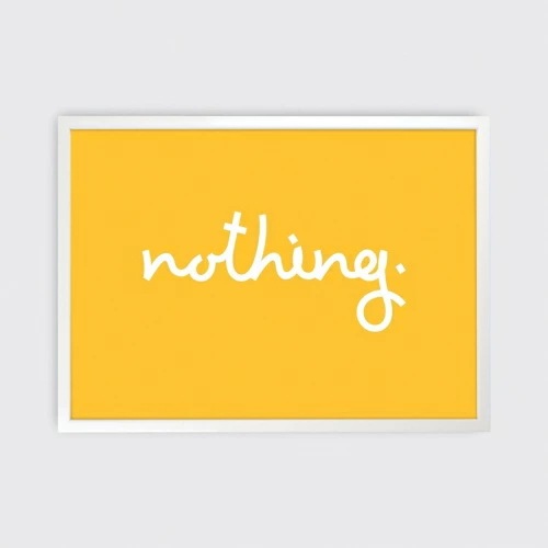 Tom Pigeon NOTHING PRINT (tube)