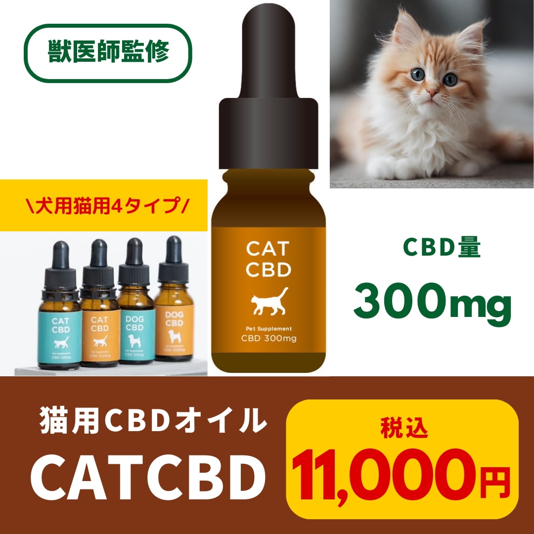 CATCBD CBD量300mg　猫用CBDオイル　ペット用CBDオイル　キャットサプリメント　ペットサプリメント　ペットのストレスケア　　てんかん　高齢ペット　　CBD