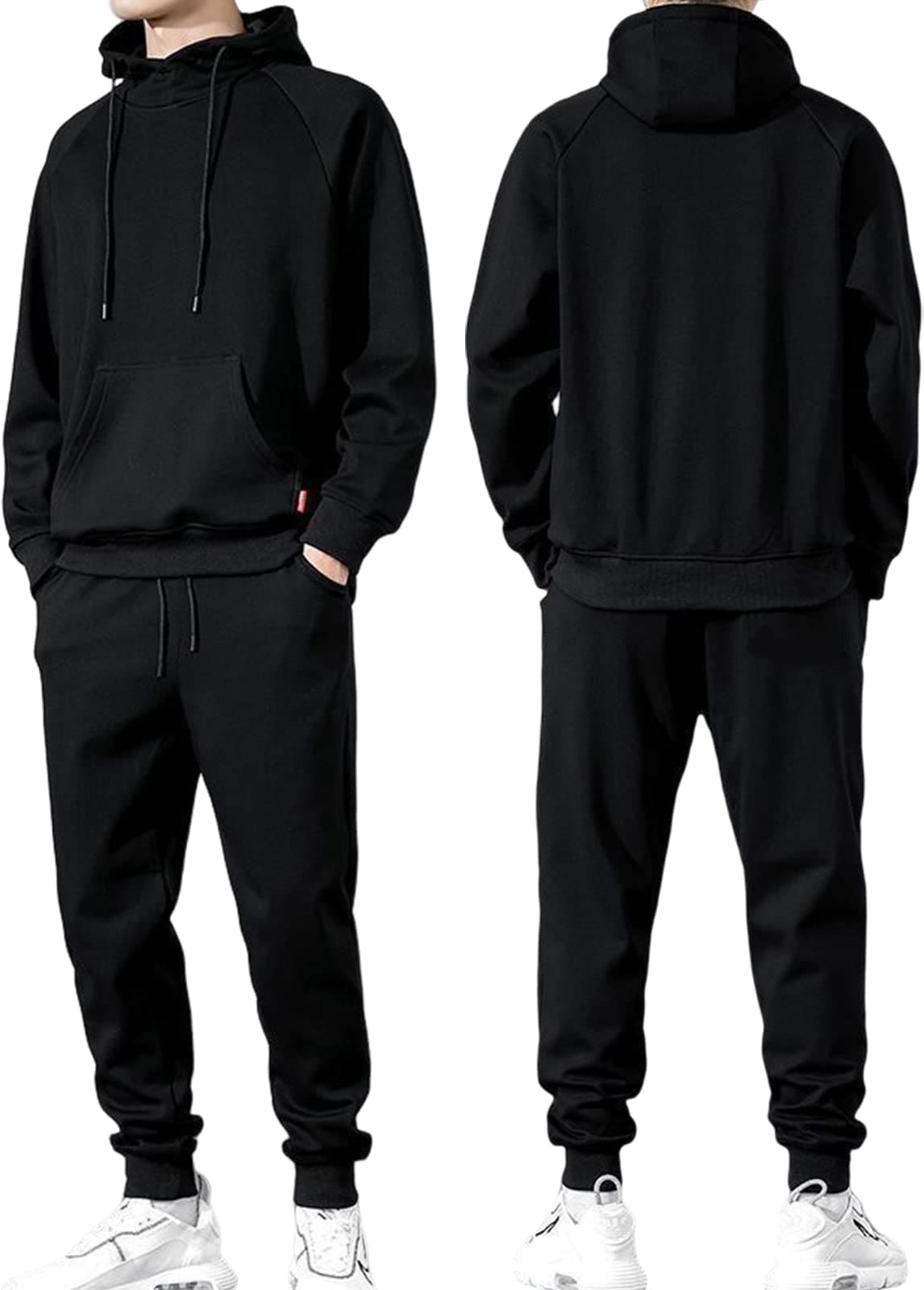 [エアバイ] 裏起毛 セットアップ メンズ 無地 スポーツウェア プルオーバー ビッグシルエット ゆったり おしゃれ オシャレ 冬 ストレッチ スポーツトレーナー パンツ セット オーバーサイズ 上下