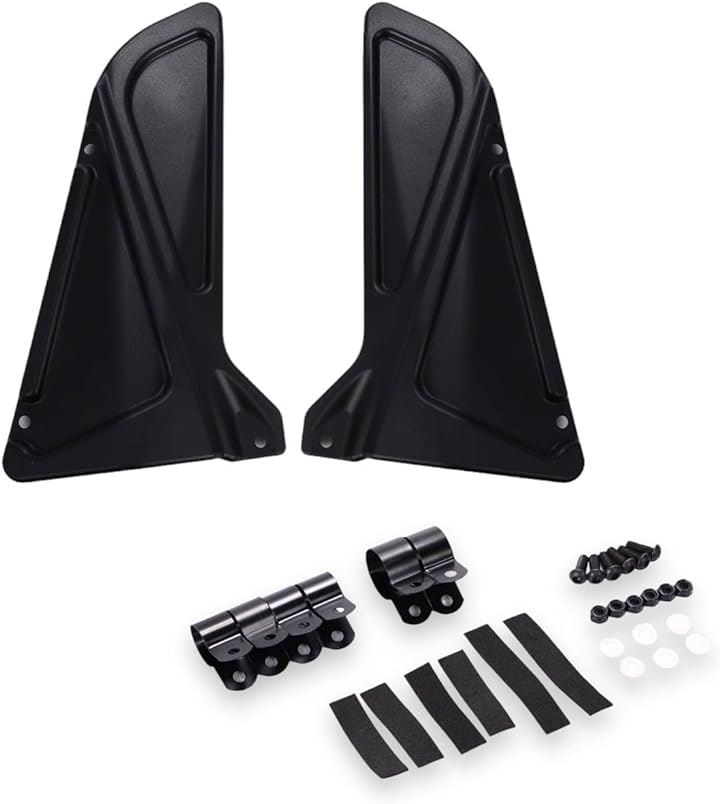 互換 エンジンカバー ホンダ レブル 250 500 Rebel250 Rebel500 サイドカバー 黒 角型 汎用 社外品 バイク オートバイ カスタム 部品 交換( ブラック)