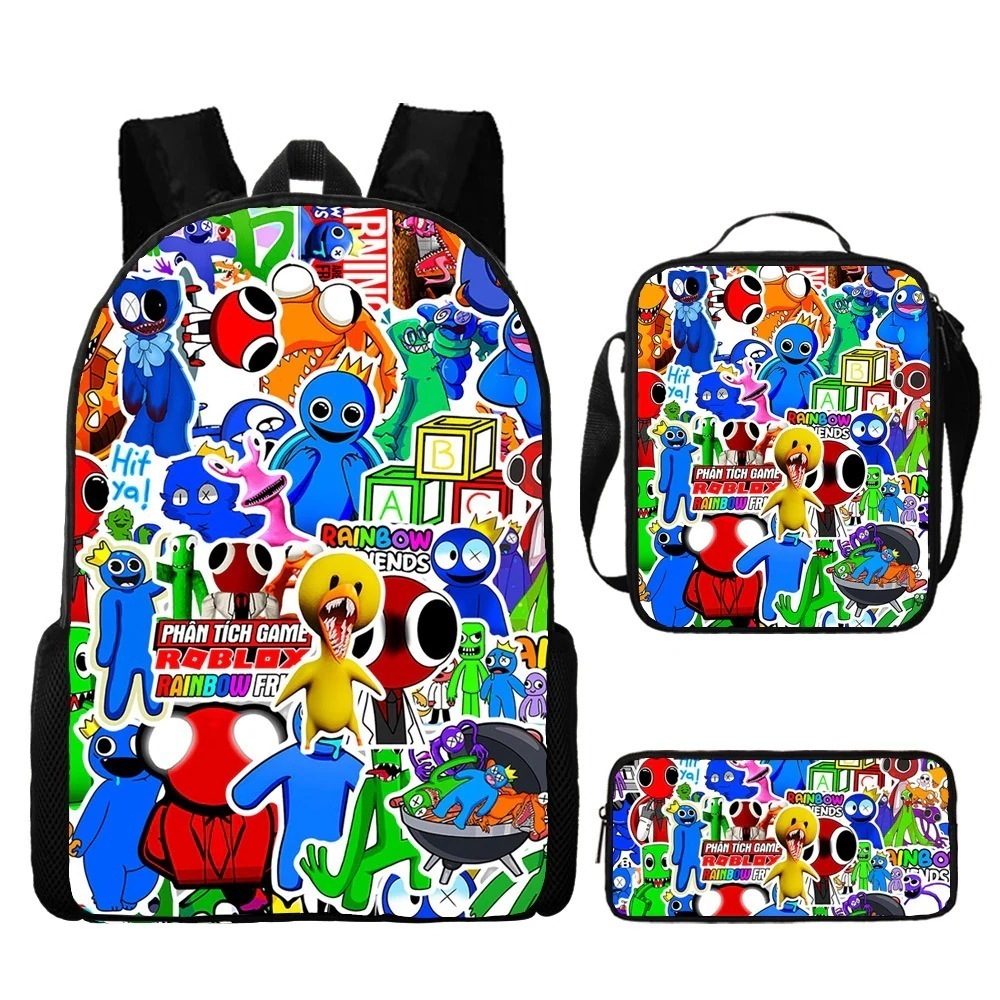 Rainbw Friends レインボーフレンズ学生スクールバッグ子供用バックパックデジタル印刷バックパックサッチェルバッグ 5,945円