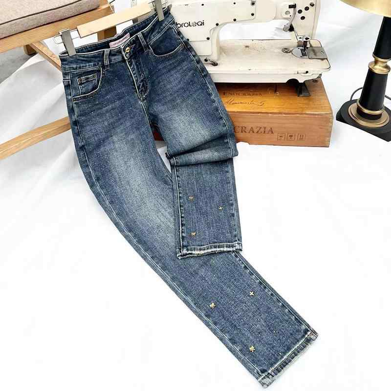 レディース ファッション カジュアル おしゃれ スターリー ジーンズ 春 パイプ ストレート 九分丈 パンツ