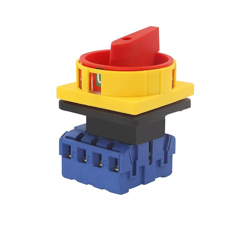 myoseya 回転カム切替スイッチ ユニバーサル ロータリーカムセレクター 電源スイッチ ロータリースイッチ チェンジオーバースイッチ タイプB 380V/32A 72_B