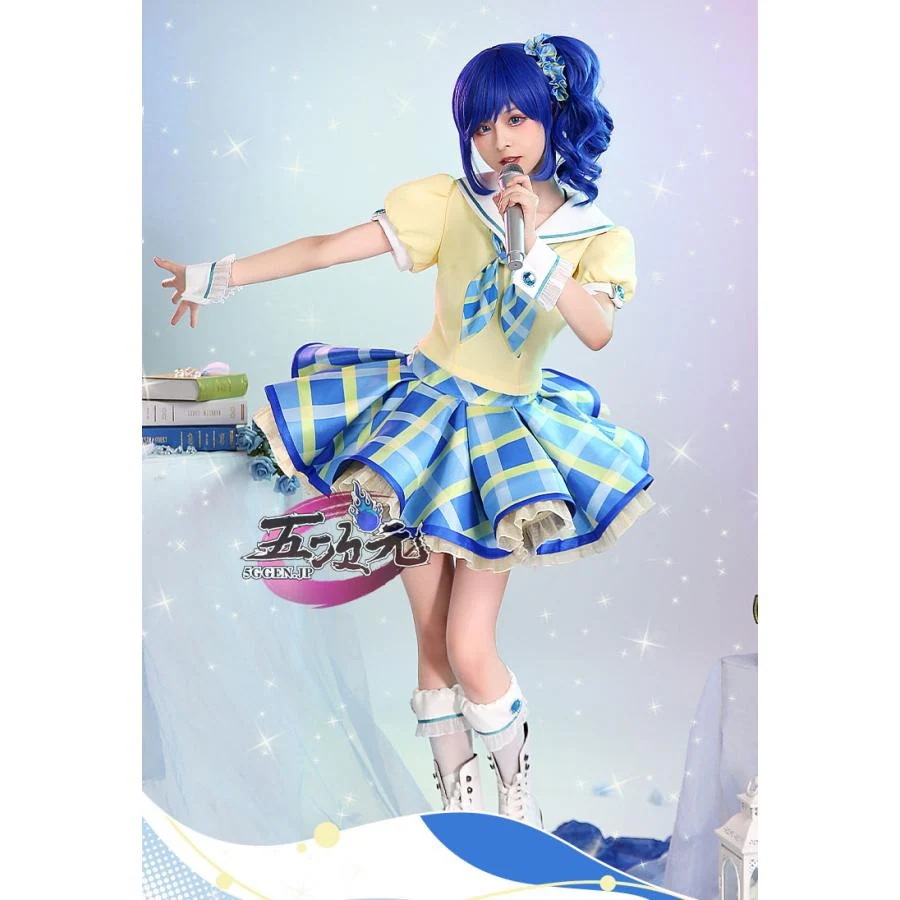 【一部分3日内出荷】 三分妄想　アイカツアイドルカツドウ　コスプレ　霧矢葵　衣装　ins大人気 ウィッグ　靴　髙!品!質