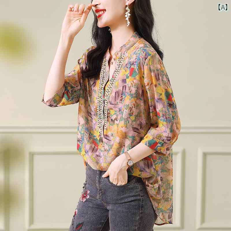 レディース シャツ ブラウス 夏 アーバン ノーブル スタイリッシュ ショッピング レジャー リゾート 休日 快適コーデ 婦人 6,779円