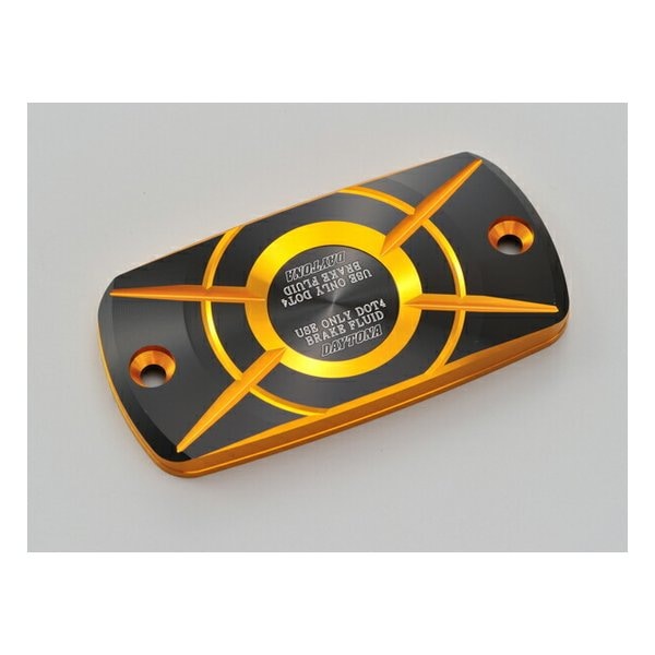 マスターシリンダーキャップ バイク 角型 マスター シリンダー キャップ H-A/ゴールド D98272