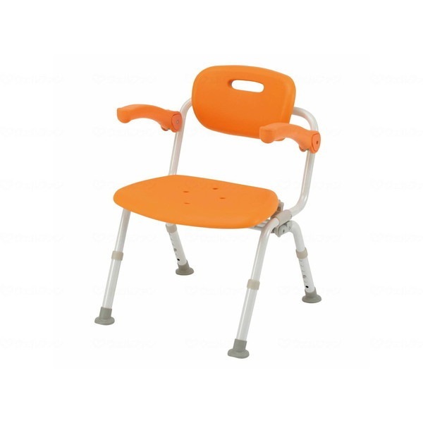 パナソニックエイジフリー シャワーチェア ユクリア ワイドSPワンタッチおりたたみN オレンジ 角型 PN-L41522D メーカー直送