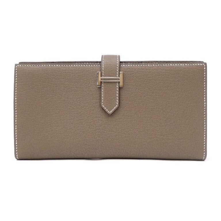 エルメス HERMES ベアンスフレ W刻印 SV金具 エトゥープ シェーブル(68943)