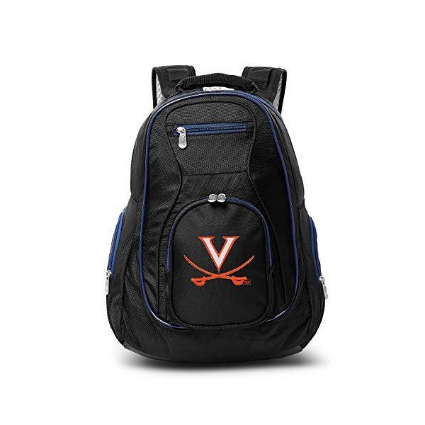 NCAA Virginia Cavaliers Colored Trim Premium Laptop Backpack 並行輸入品
