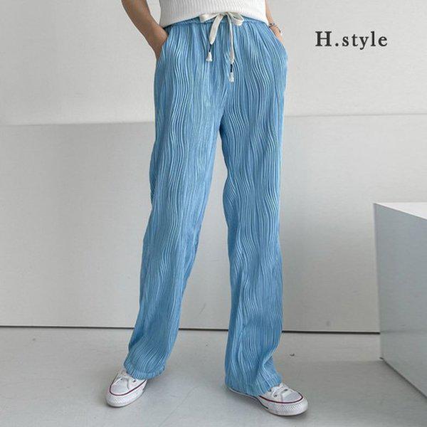 HスタイルJBウェーブパンツ/春の新商品/ワイドパンツ/バンディングパンツ/ワイドパンツ/スラックス/ストレート
