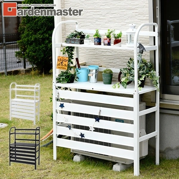 エアコンカバー 室外機 アルミ製 棚付き KAAC-90T