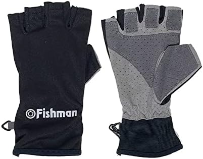 FISHMAN(フィッシュマン) GB-201806 夏用5フィンガーレスグローブ ブラック S