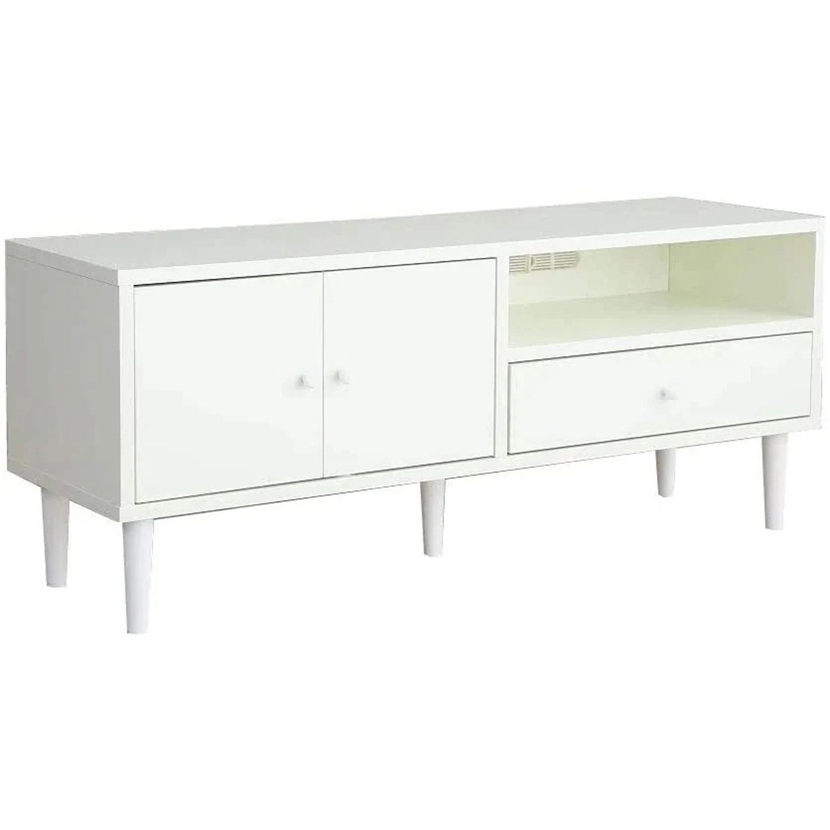 テレビボード 幅110cm テレビ台 リビング収納 TVボード ローボード ブラウン ホワイト おしゃれ