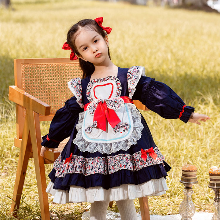 キッズ ワンピース ロリータ ワンピース ゴスロリ リボン Lolita 子供 キッズ コスチューム お姫様 ふんわりスカート コスプレ誕生日 衣装 かわいい フリル 仮装 パーティ ハロウィン co