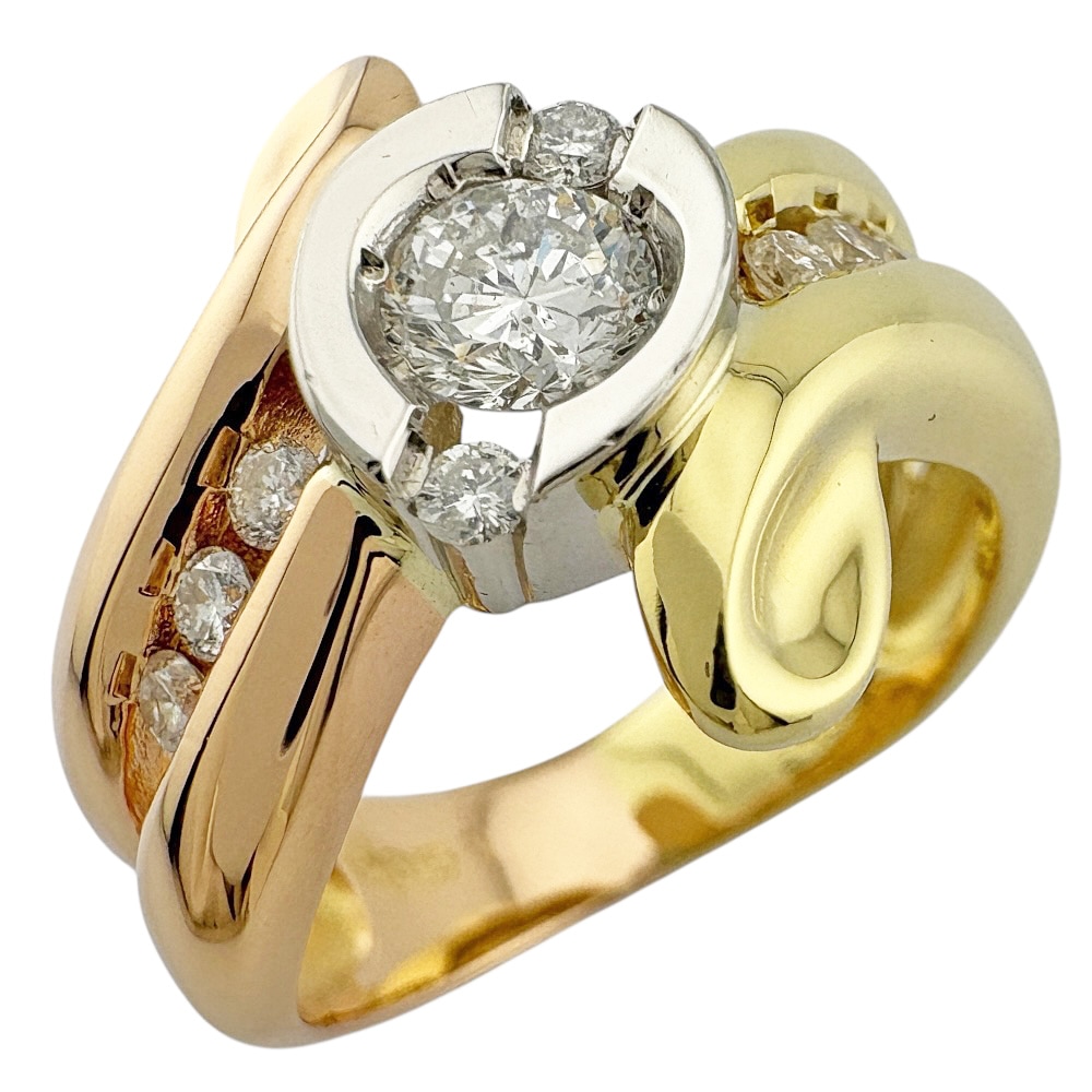 リング 指輪 10号 18金 K18イエローゴールド ダイヤモンド 中古 美品 174,900円