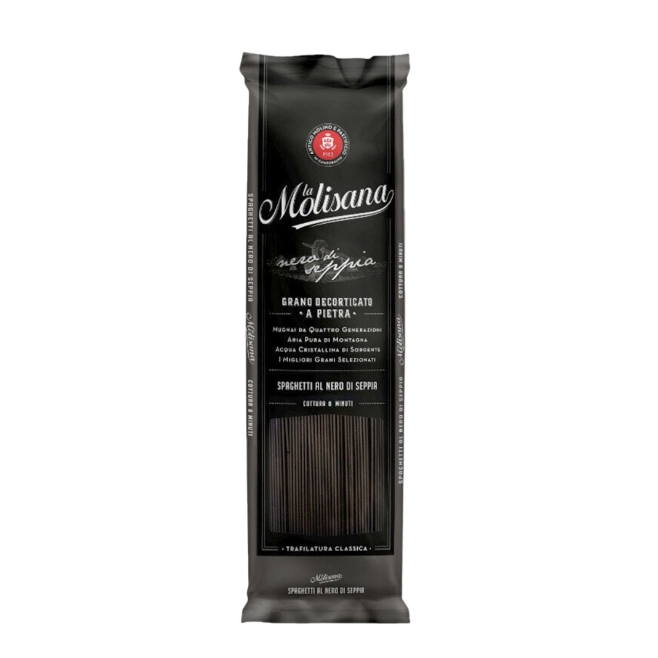 ラ・モリサーナ イカ墨スパゲッティ 1.7mm 500g 12個 パスタ 乾麺 ロングパスタ