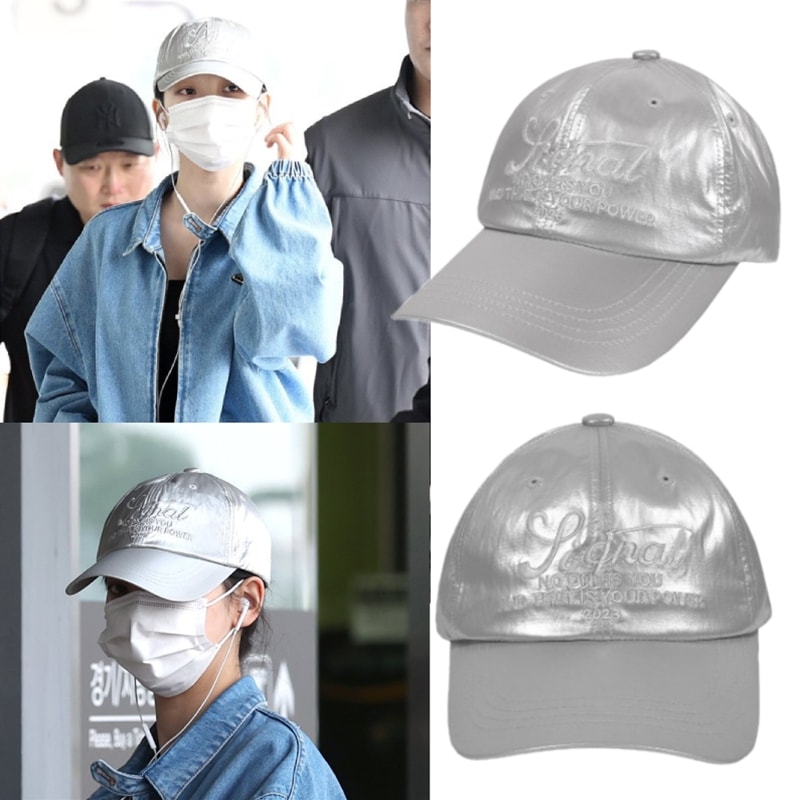 【AESPA KARINA 着用】ANSWER IS YE-Saiy Signal cap silver